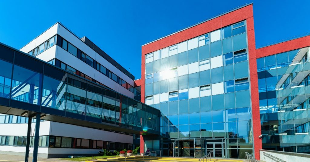 glass office building